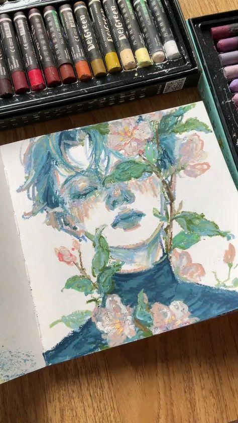 Ocean Whisper: Gentle Waves of Blue Blossoms